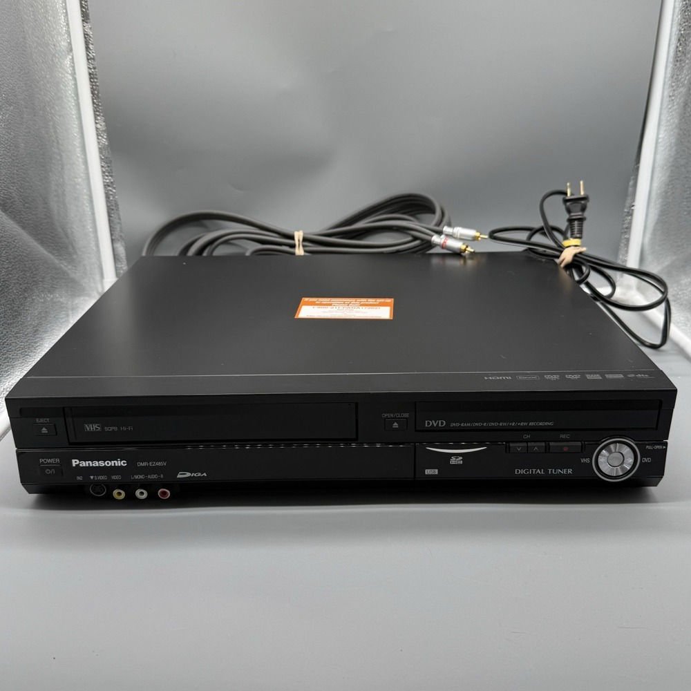 Panasonic DMR-EZ485V DVD VCR Combo Recorder VHS DVD Tested - No Remote